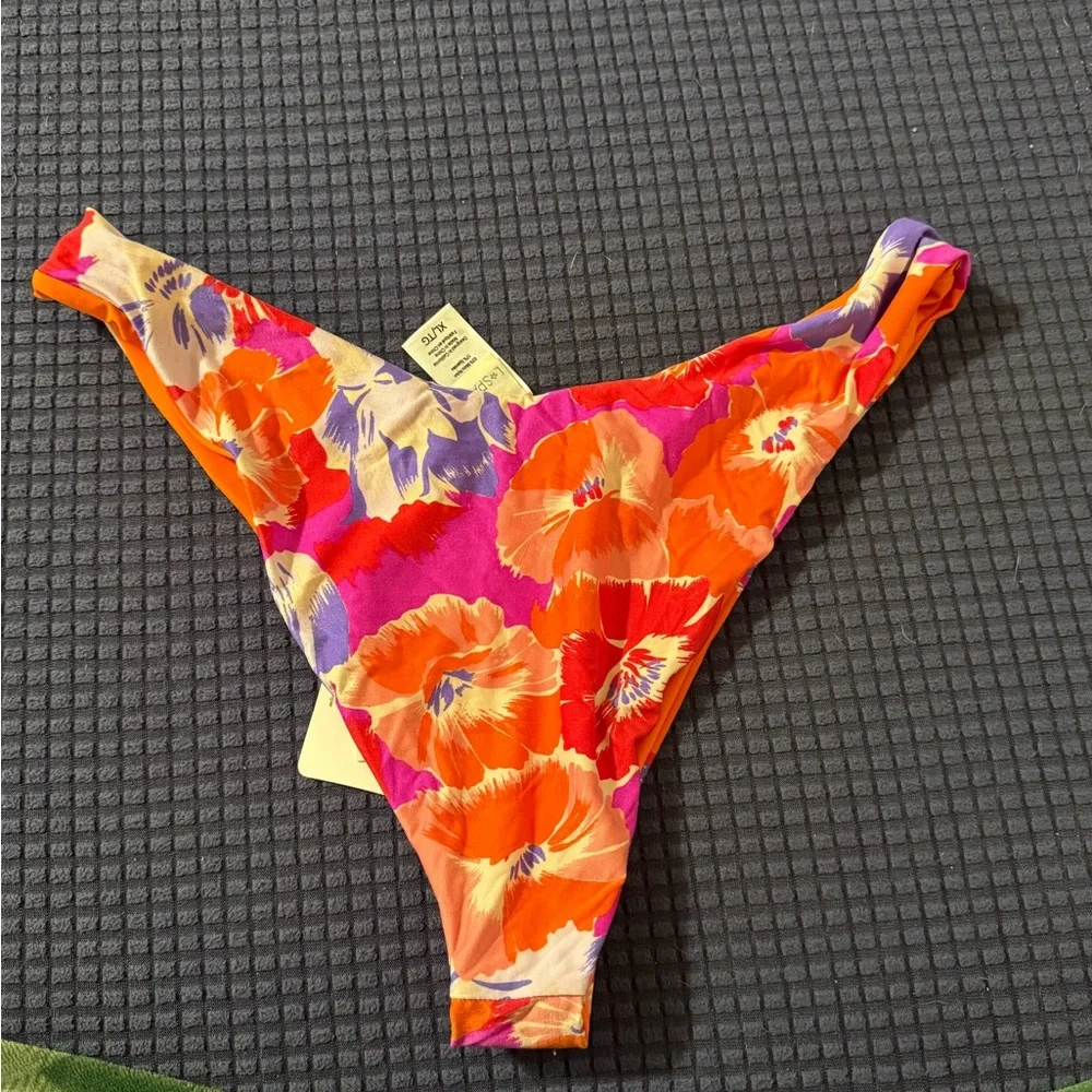L*Space Tropical Floral Bikini Bottom - Picture 2 of 2